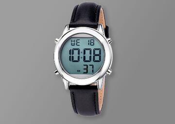 Ansicht auf die Digitaluhr.
