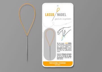 Ansicht auf die Verpackung und die Nadel.