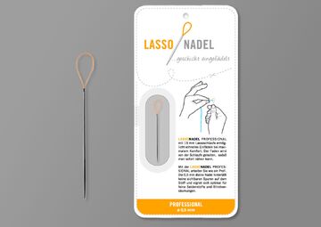 Ansicht auf die Verpackung und die Nadel.