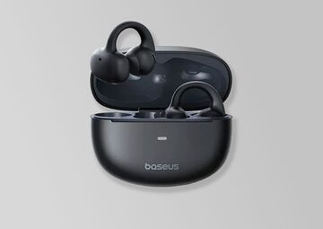 Ansicht auf die Kopfhörer in einer schwarzen Box.